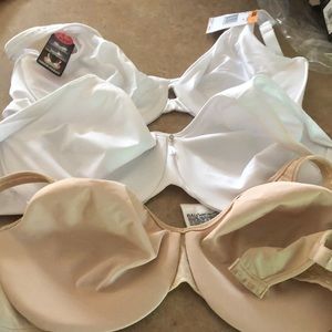 Bali bras NEW 2- 34DD 1-34DDD white and nude colors